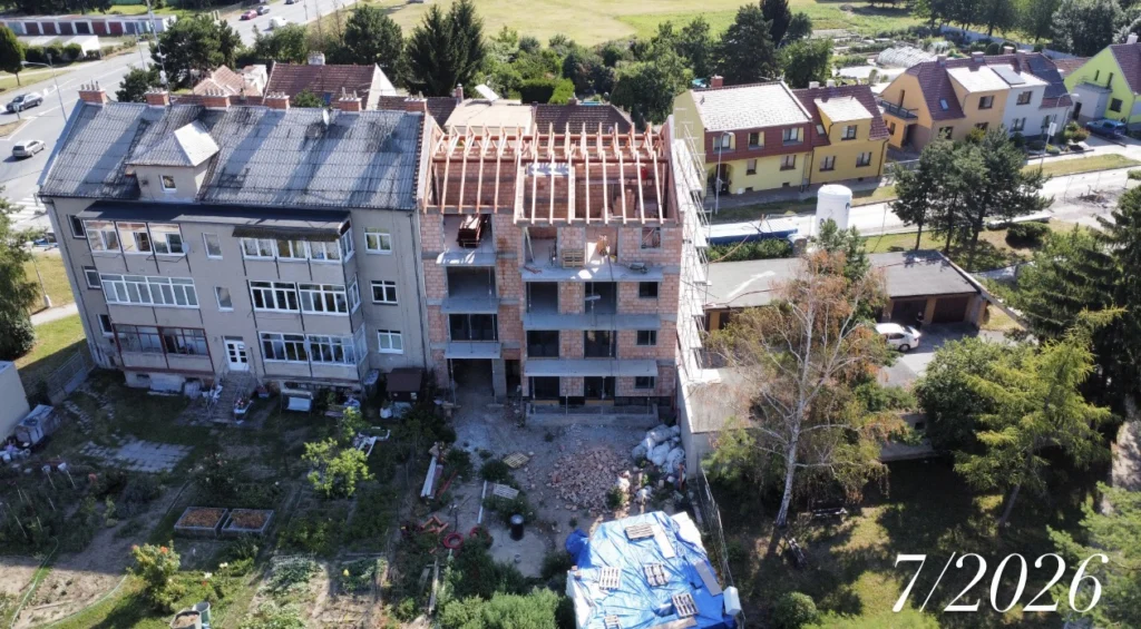Průběh výstavby bytového domu KŠÍROVA lofts